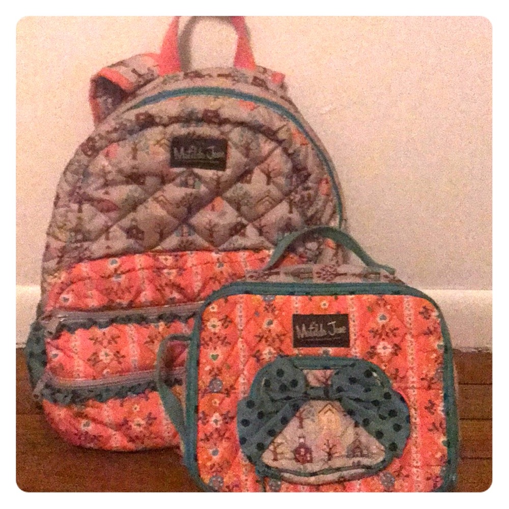 Matilda Jane backpack and lunchbox